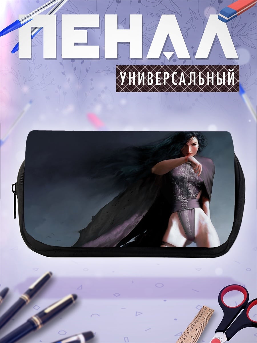 Пенал-косметичка темная колдунья в плаще
