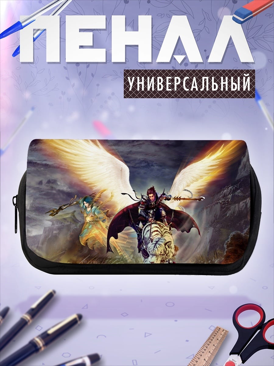 Пенал-косметичка Воин на тигре