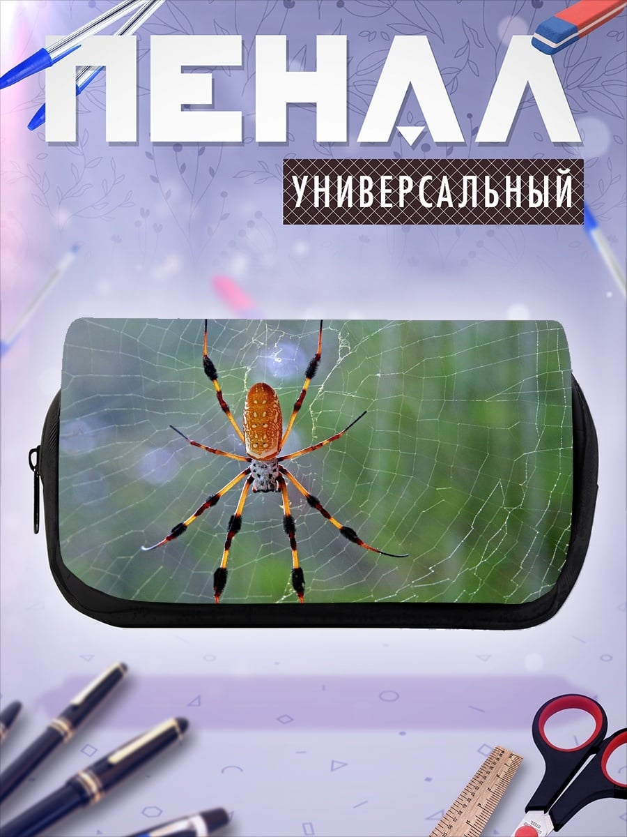 Пенал-косметичка Паук на паутине