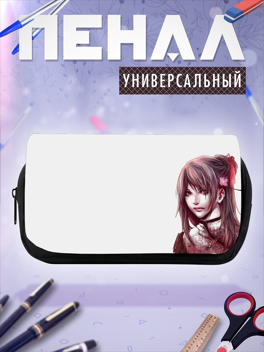 Пенал-косметичка Аниме девушка
