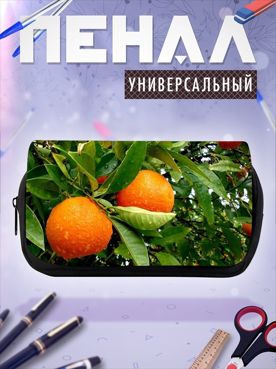 Пенал-косметичка Мандарины на ветке