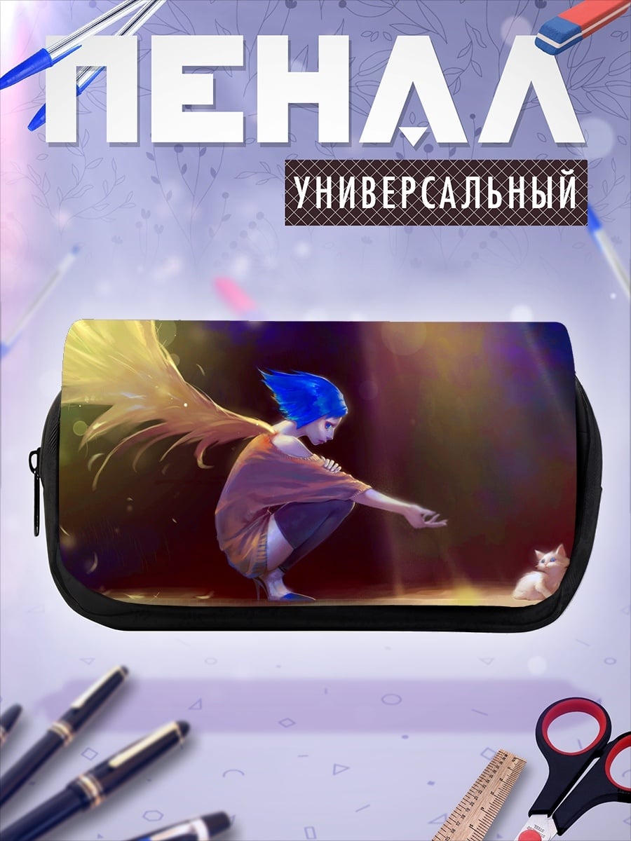 Пенал-косметичка Ангел и котенок