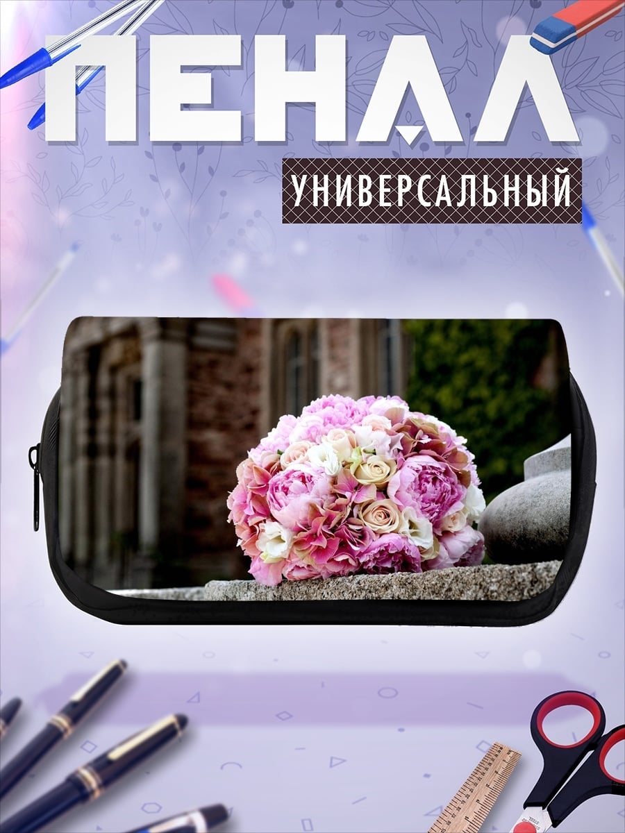 Пенал-косметичка Свадебный букет роз