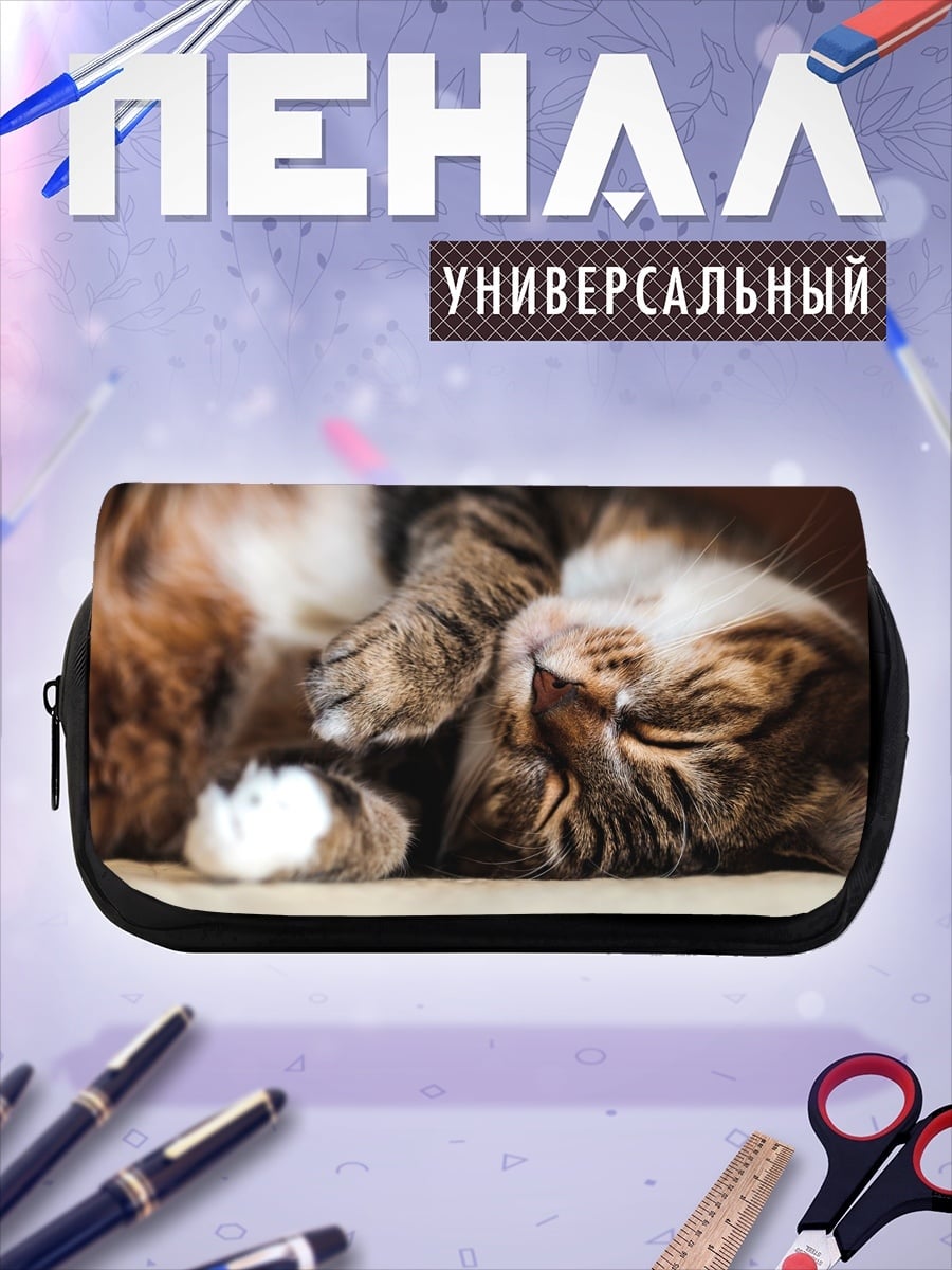Пенал-косметичка Спящий кот