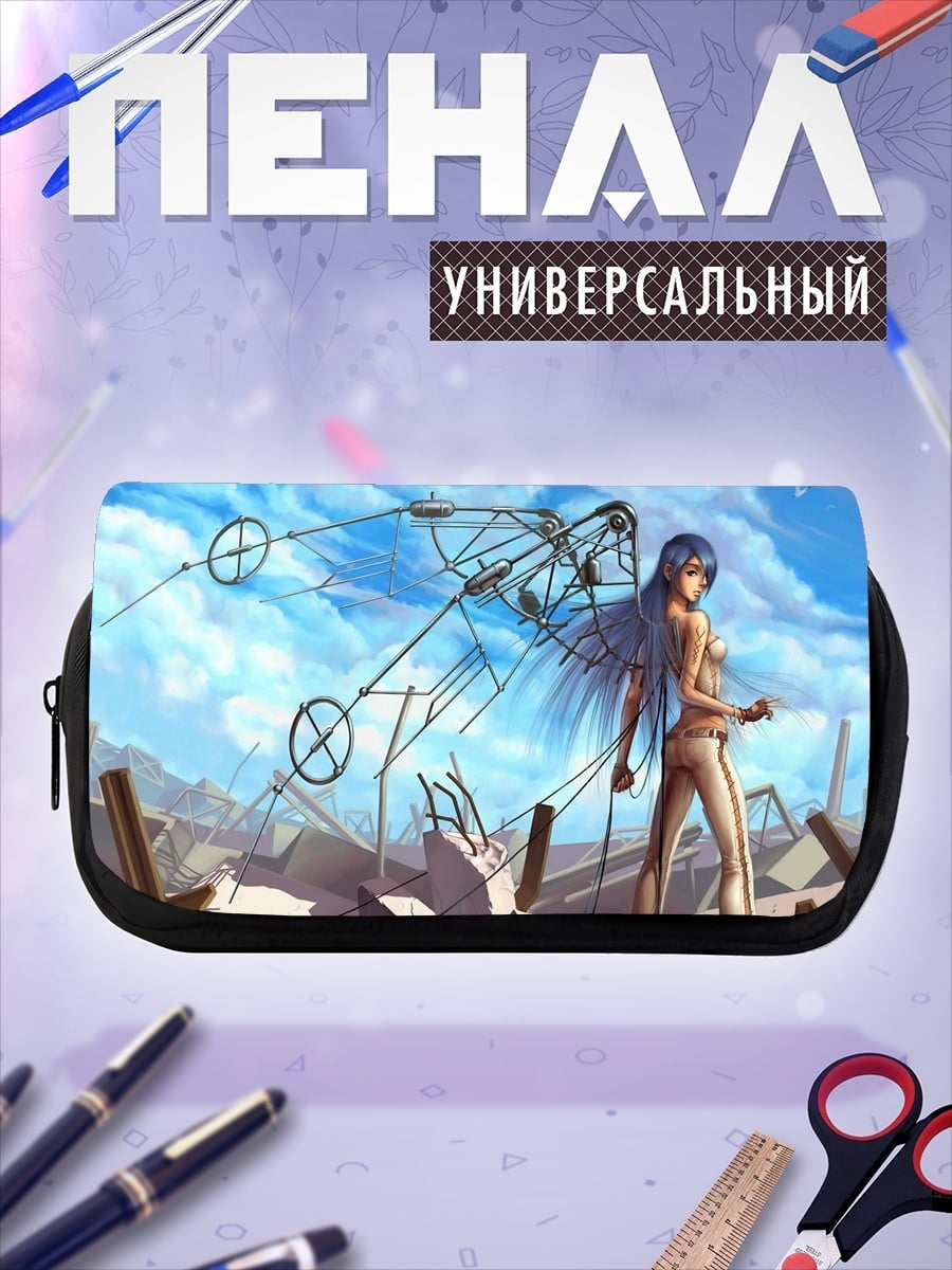Пенал-косметичка Девушка с крыльями