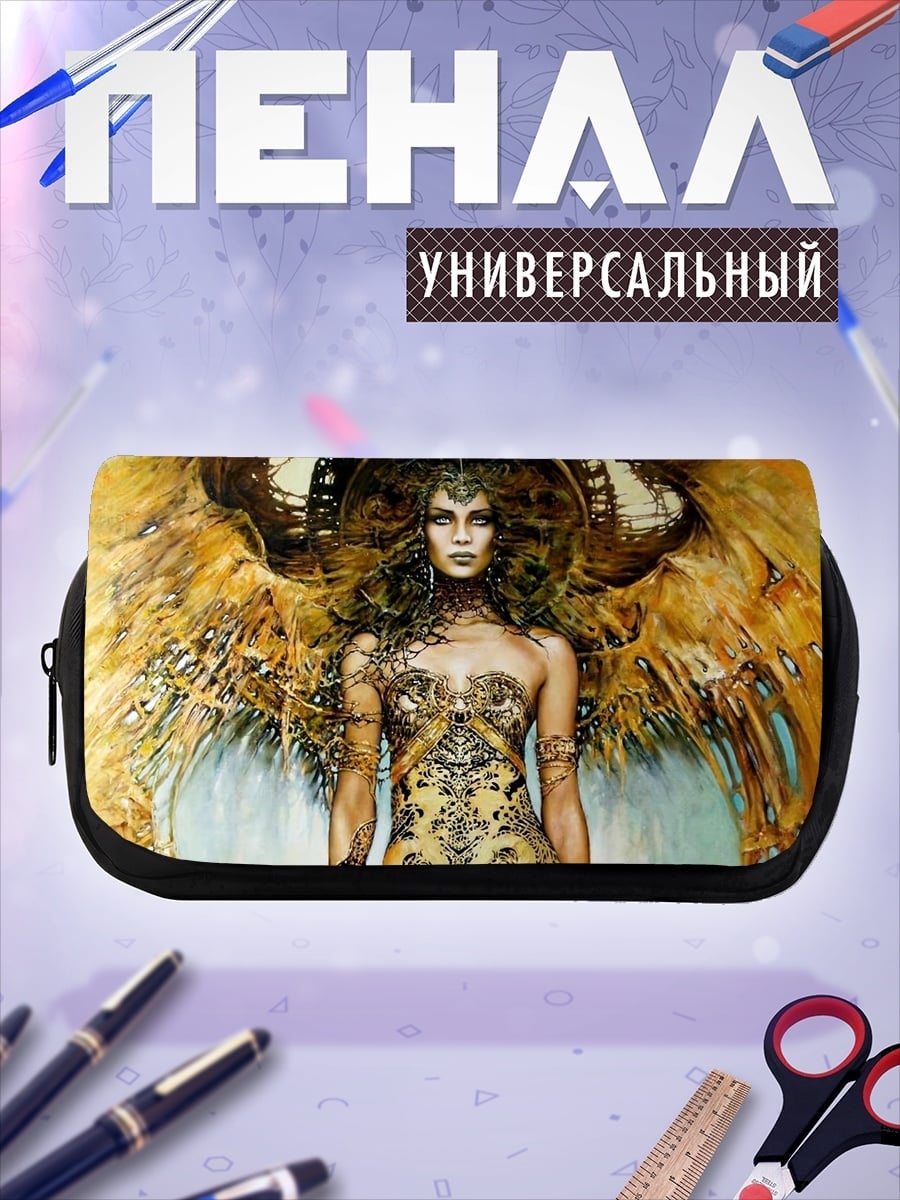Пенал-косметичка золотая ангелица