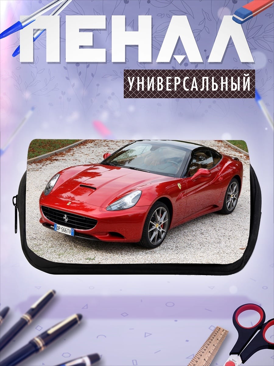 Пенал-косметичка красный феррари