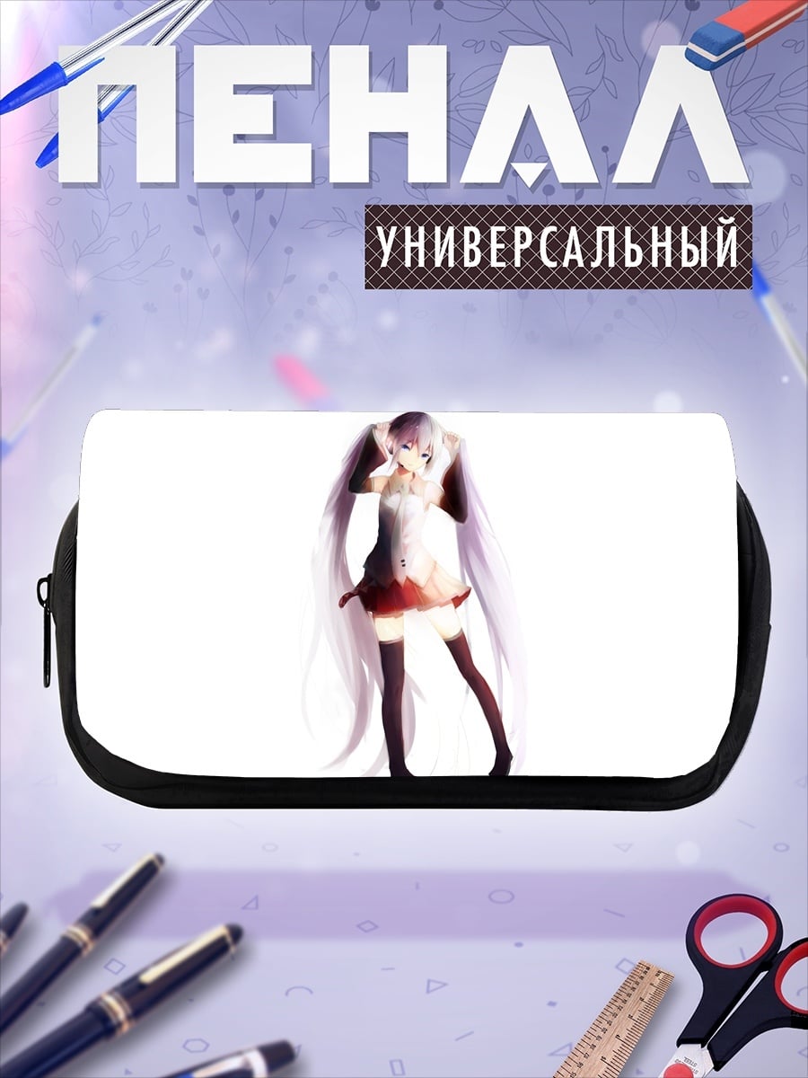Пенал-косметичка Аниме девушка в платье