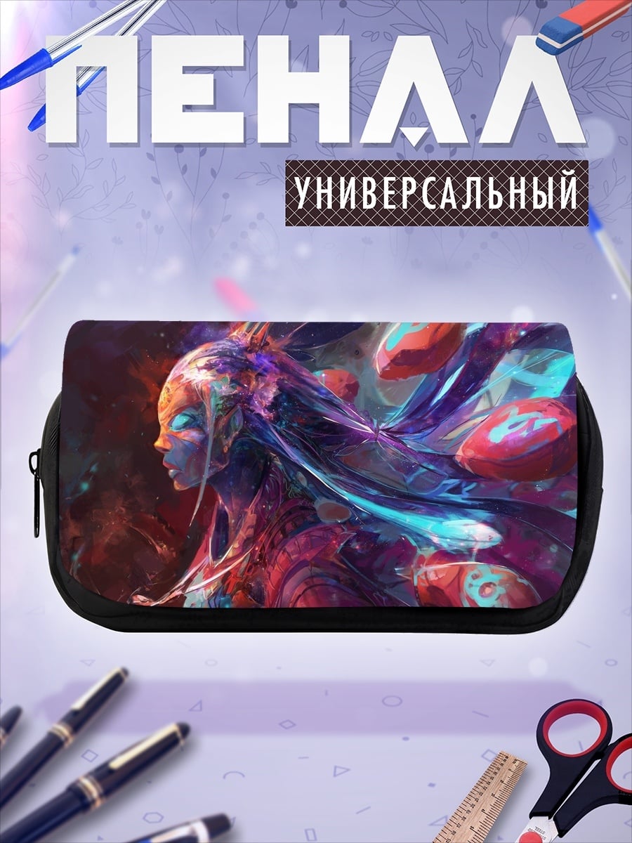 Пенал-косметичка Фантастическая женщина в цветах