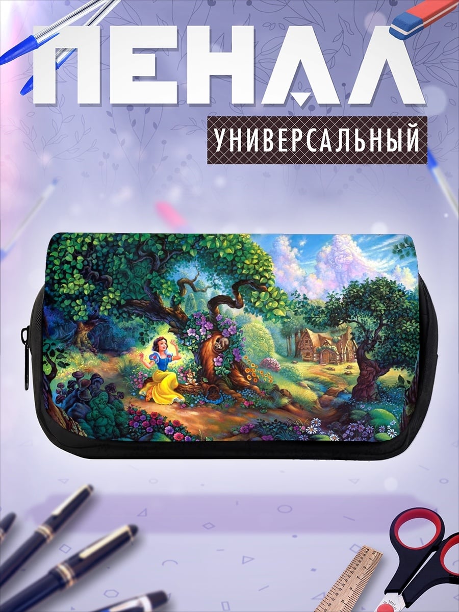 Пенал-косметичка Белоснежка в лесу