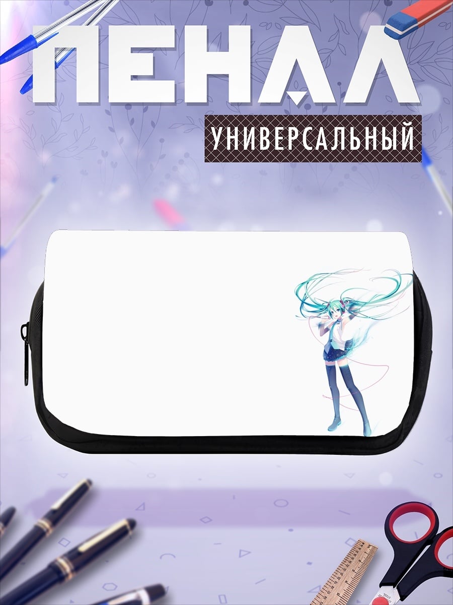 Пенал-косметичка Аниме девушка ветер