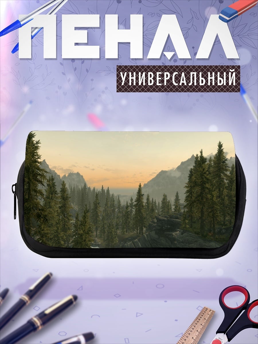 Пенал-косметичка горный пейзаж