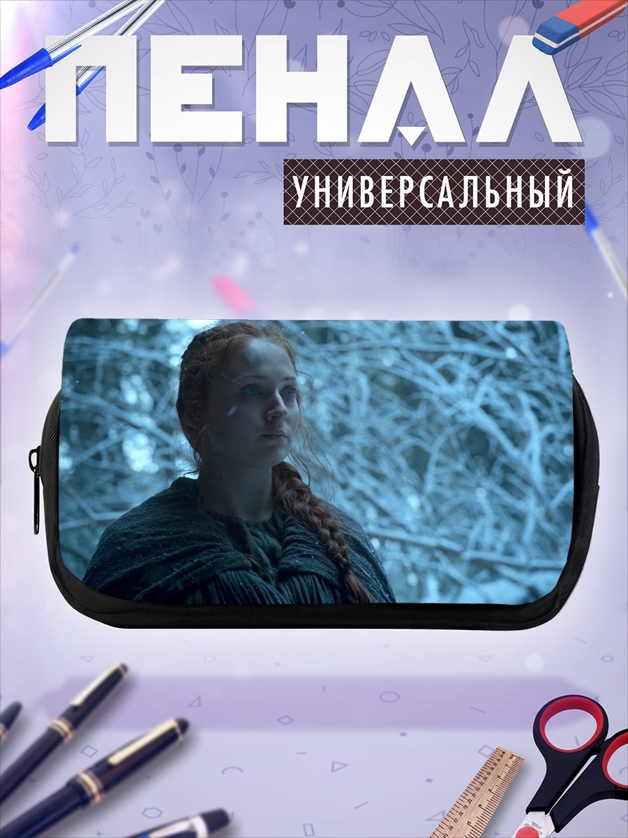 Пенал-косметичка Девушка в лесу