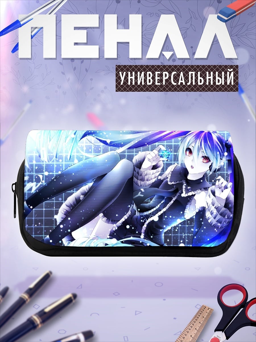 Пенал-косметичка аниме девушка зима