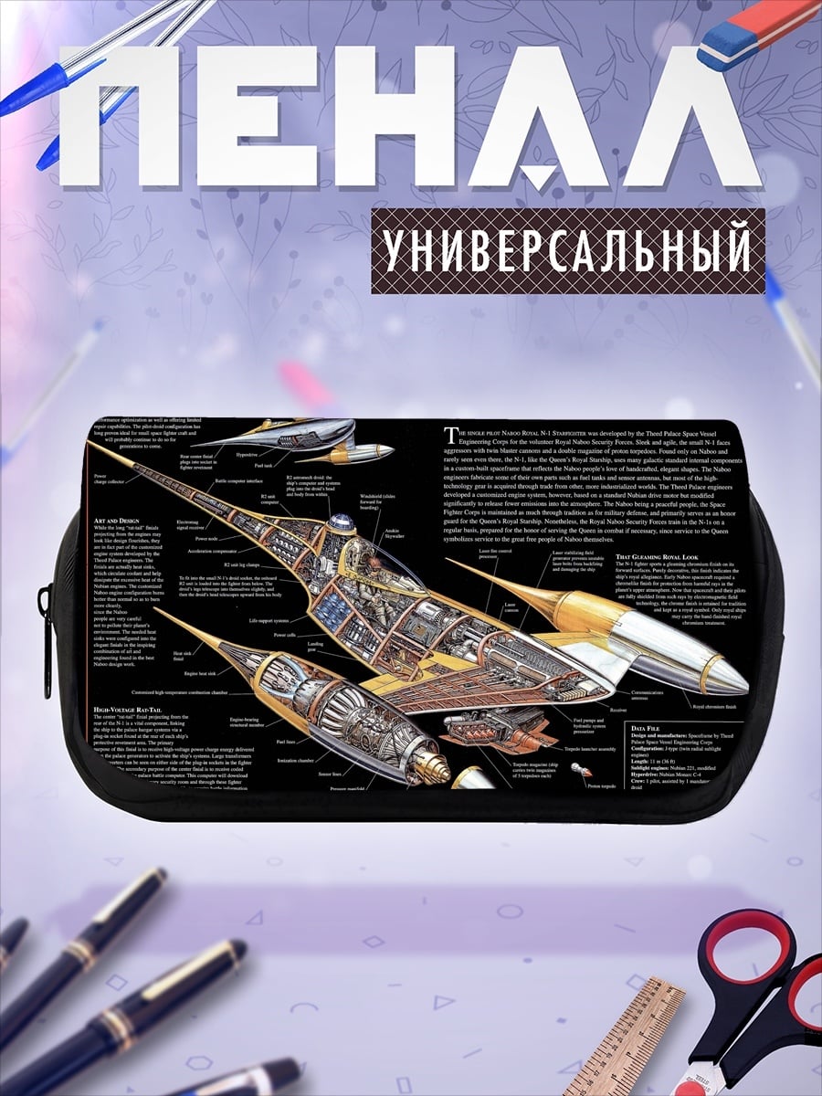 Пенал-косметичка Звездный истребитель Набу
