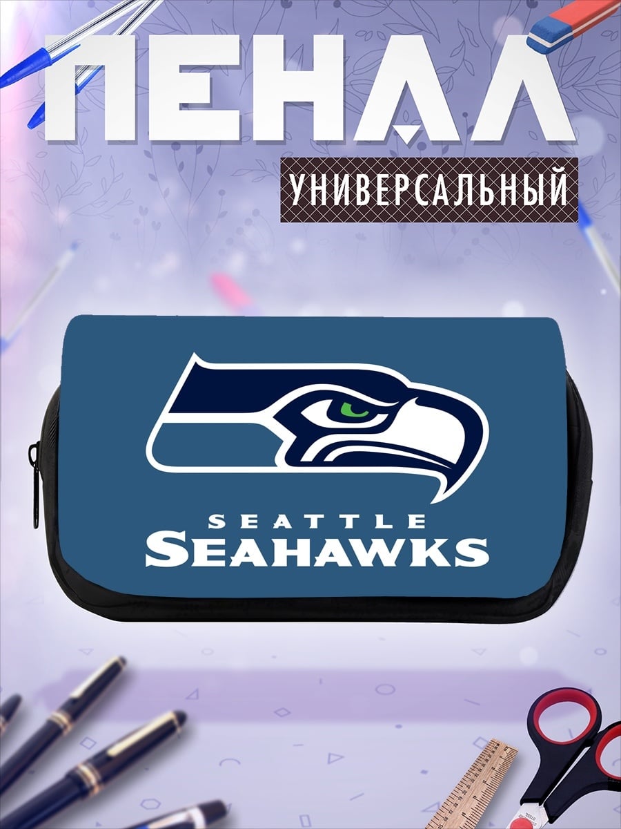 Пенал-косметичка Логотип Seattle Seahawks