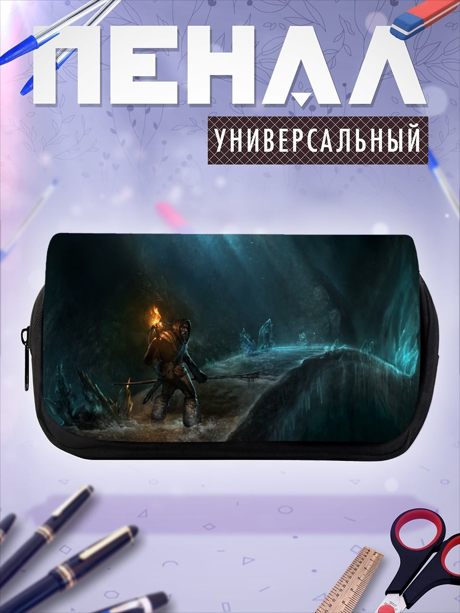 Пенал-косметичка Пещерный исследователь факел