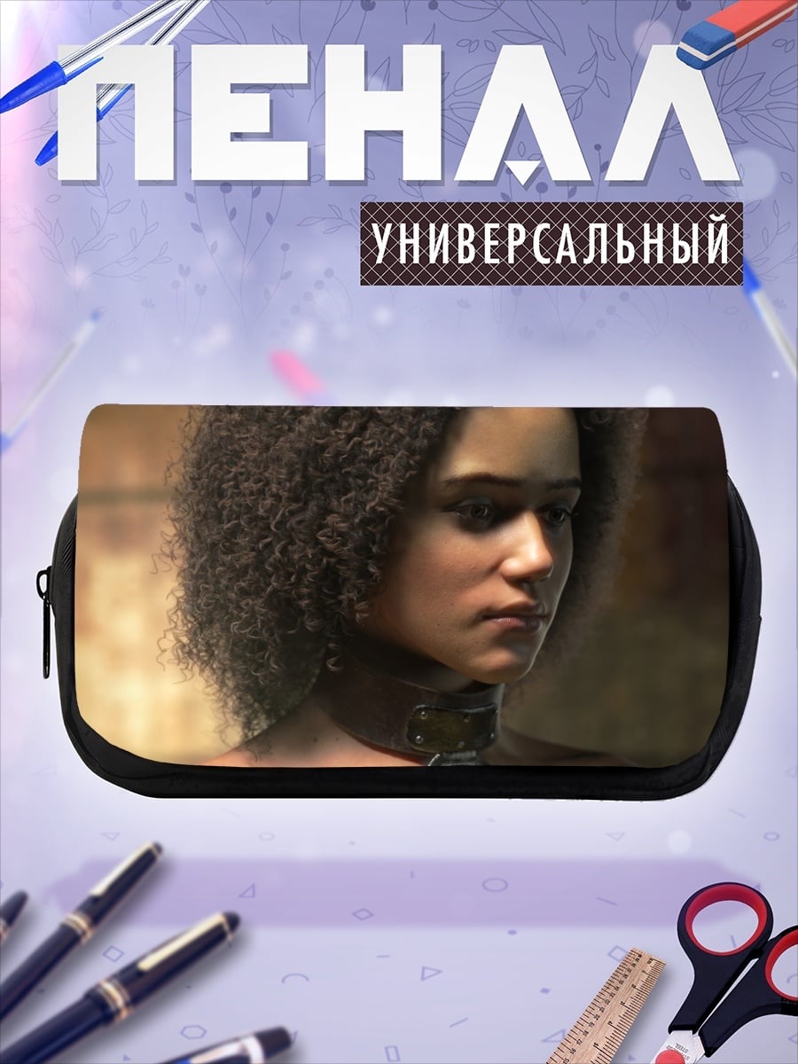 Пенал-косметичка портрет девушки