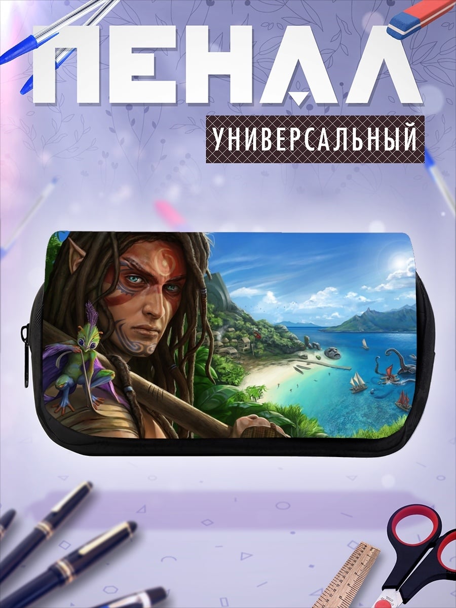 Пенал-косметичка Воин острова