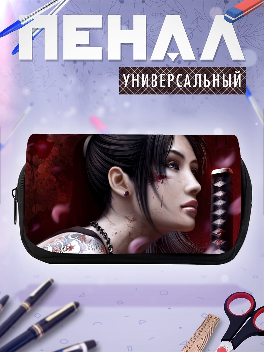 Пенал-косметичка Японская самурайка