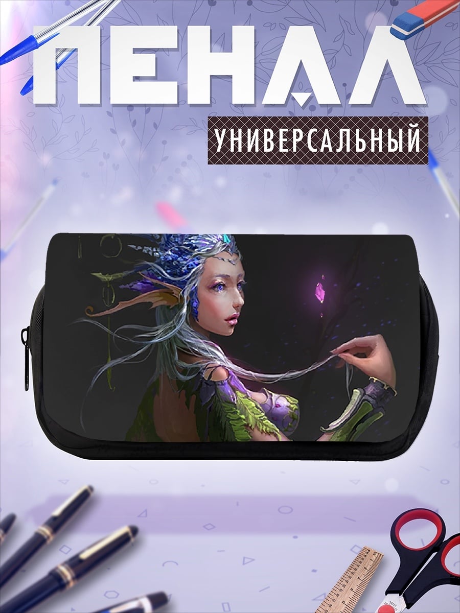 Пенал-косметичка Лесная нимфа с цветами