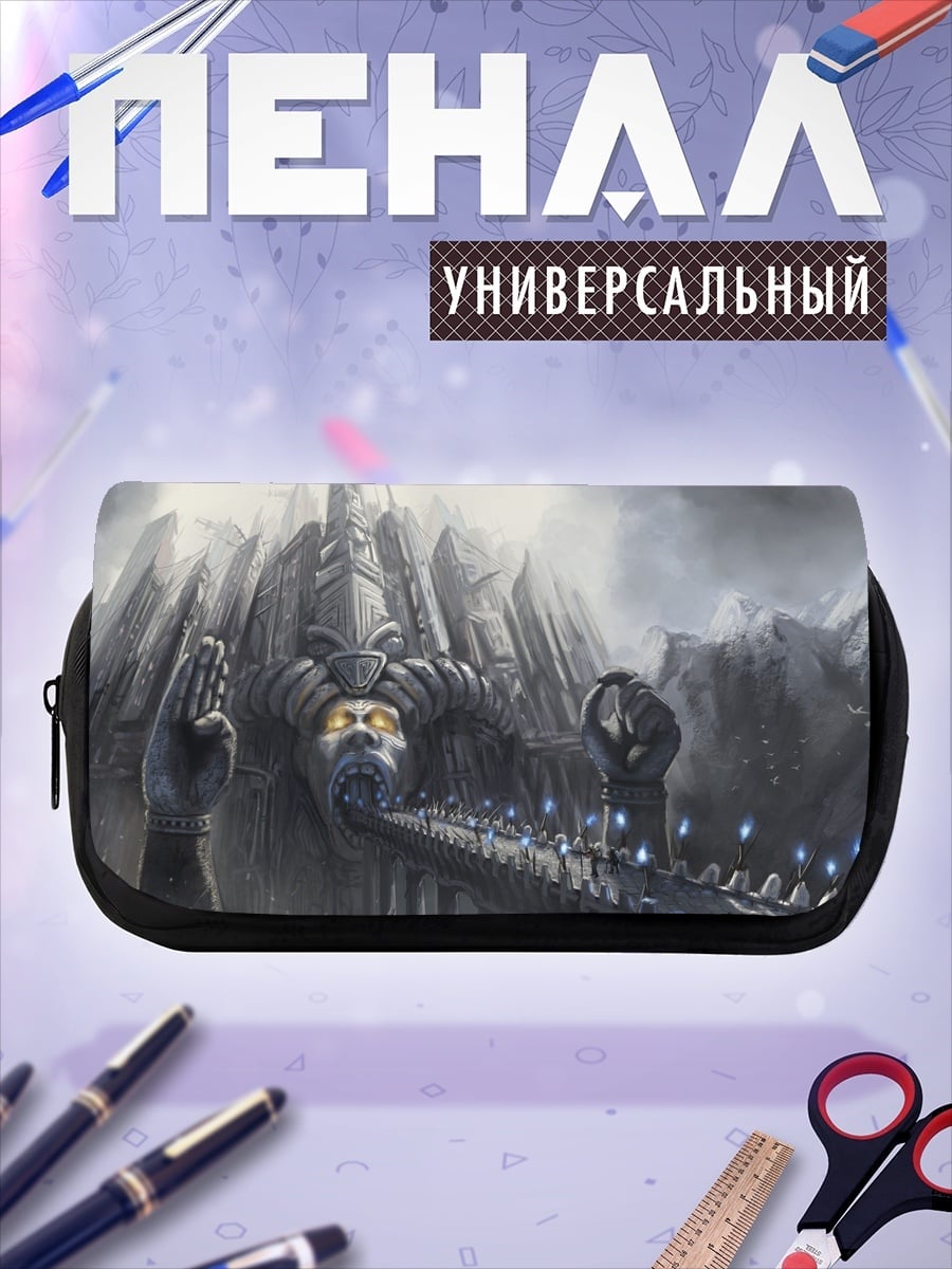 Пенал-косметичка Древний храм горы