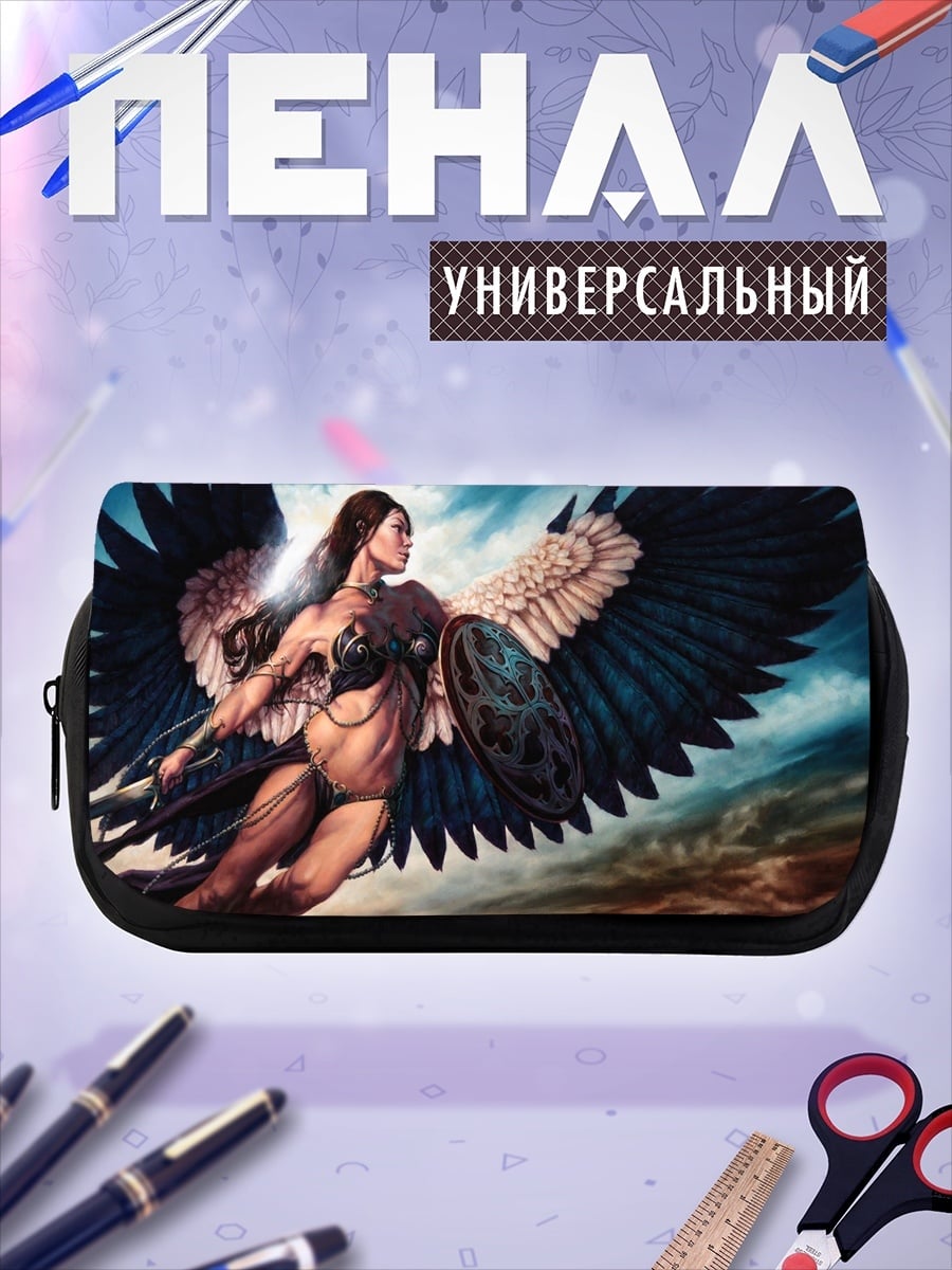 Пенал-косметичка Ангел воин крылатый