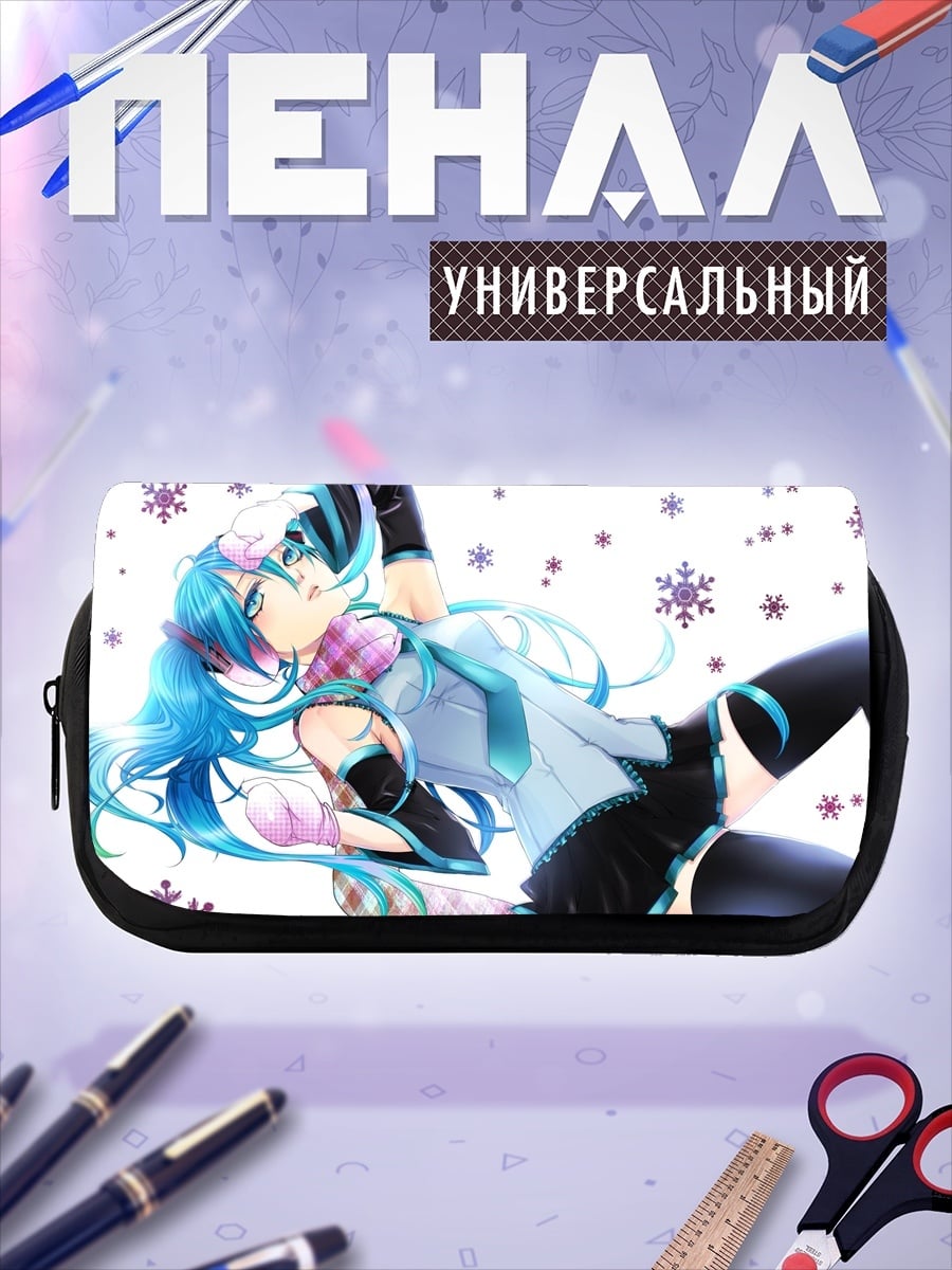 Пенал-косметичка Мику в снегу