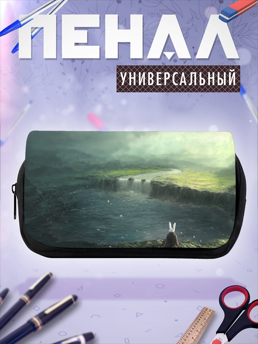 Пенал-косметичка Заяц у водопада