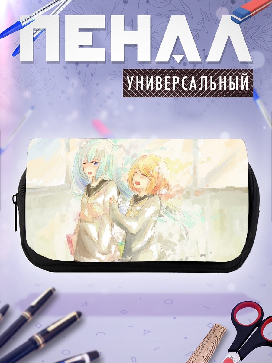 Пенал-косметичка Две аниме девушки