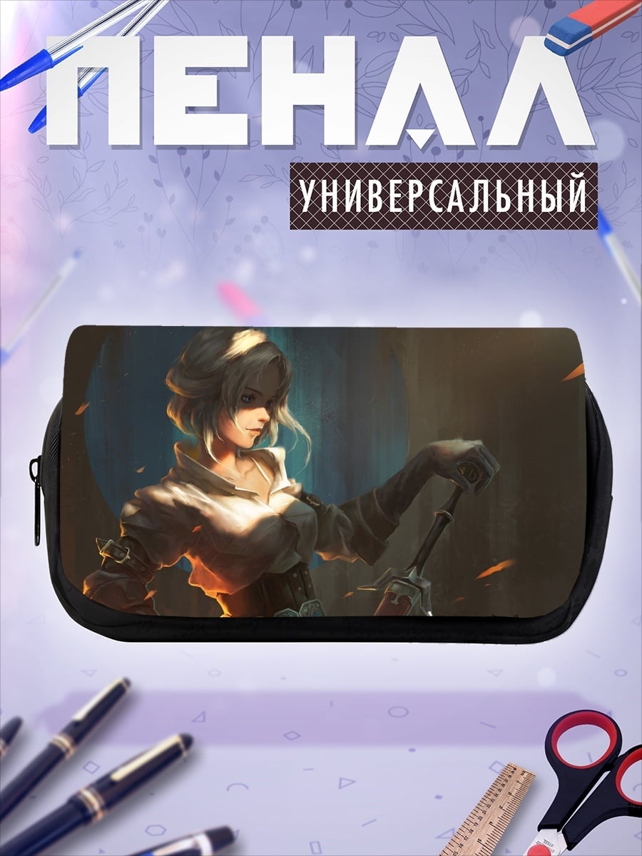 Пенал-косметичка Девушка с мечом