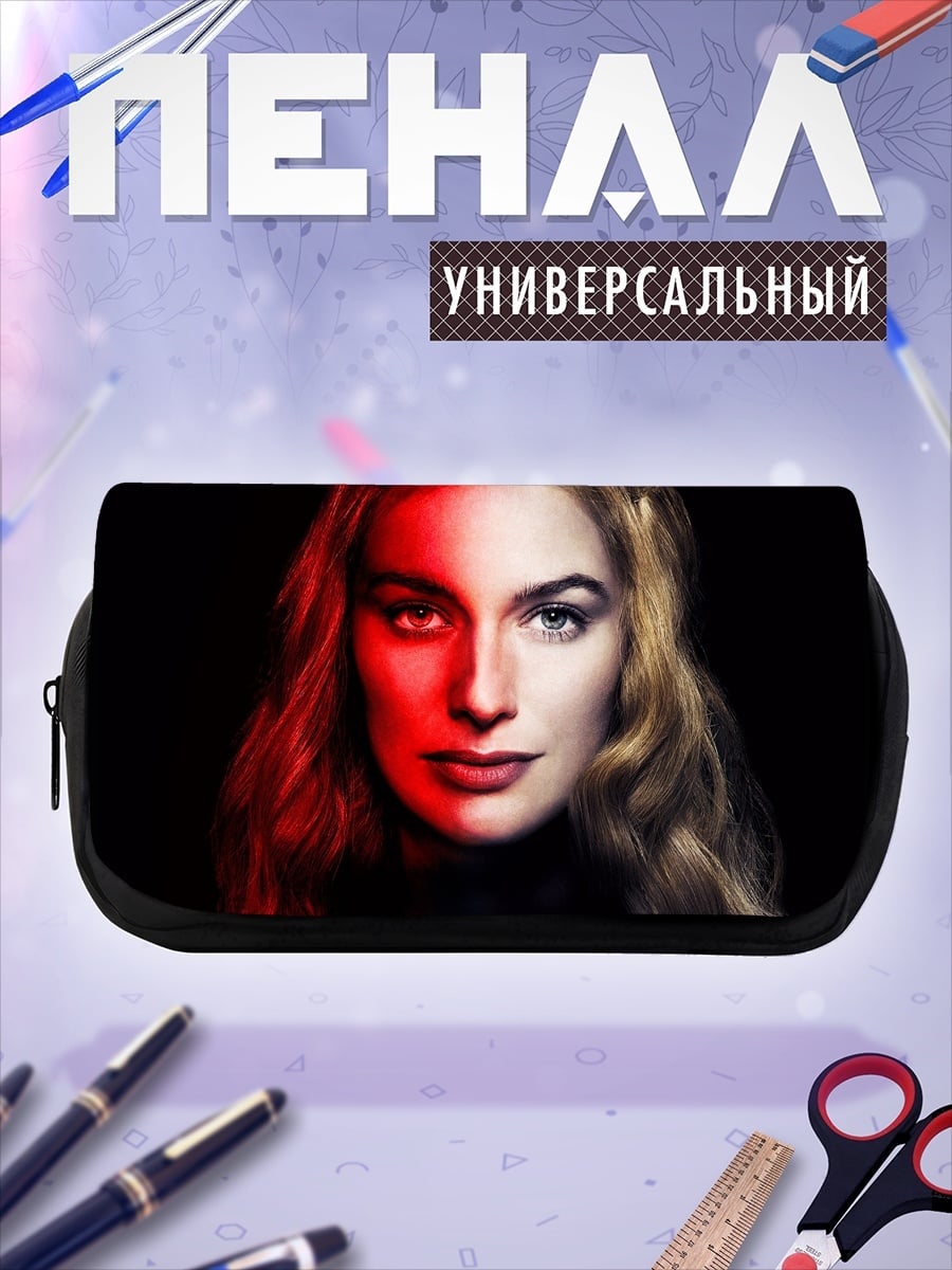 Пенал-косметичка Женщина в красном свете