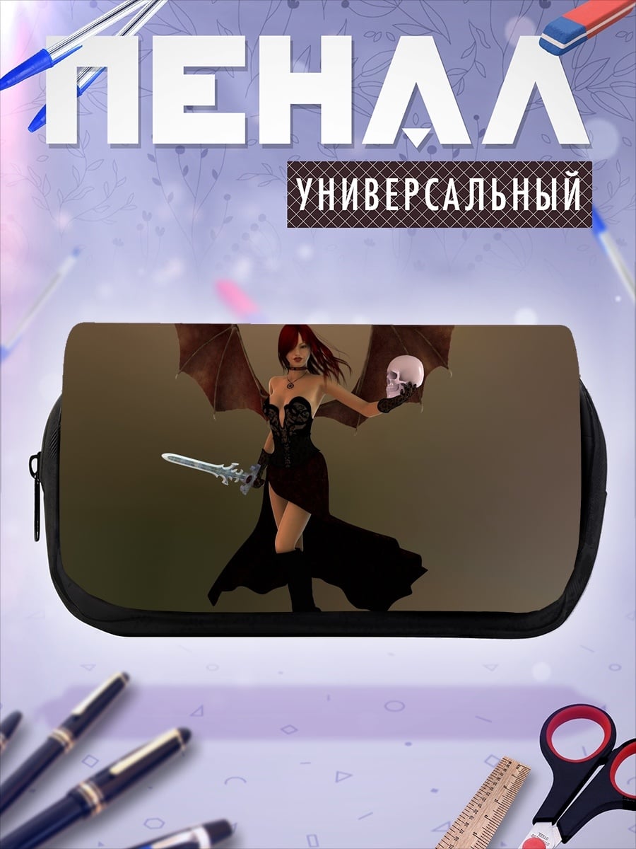 Пенал-косметичка Девушка с крыльями