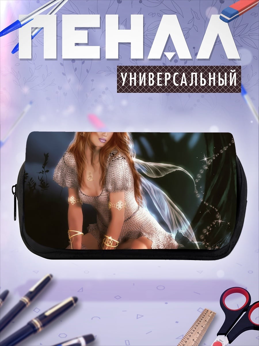 Пенал-косметичка девушка фея