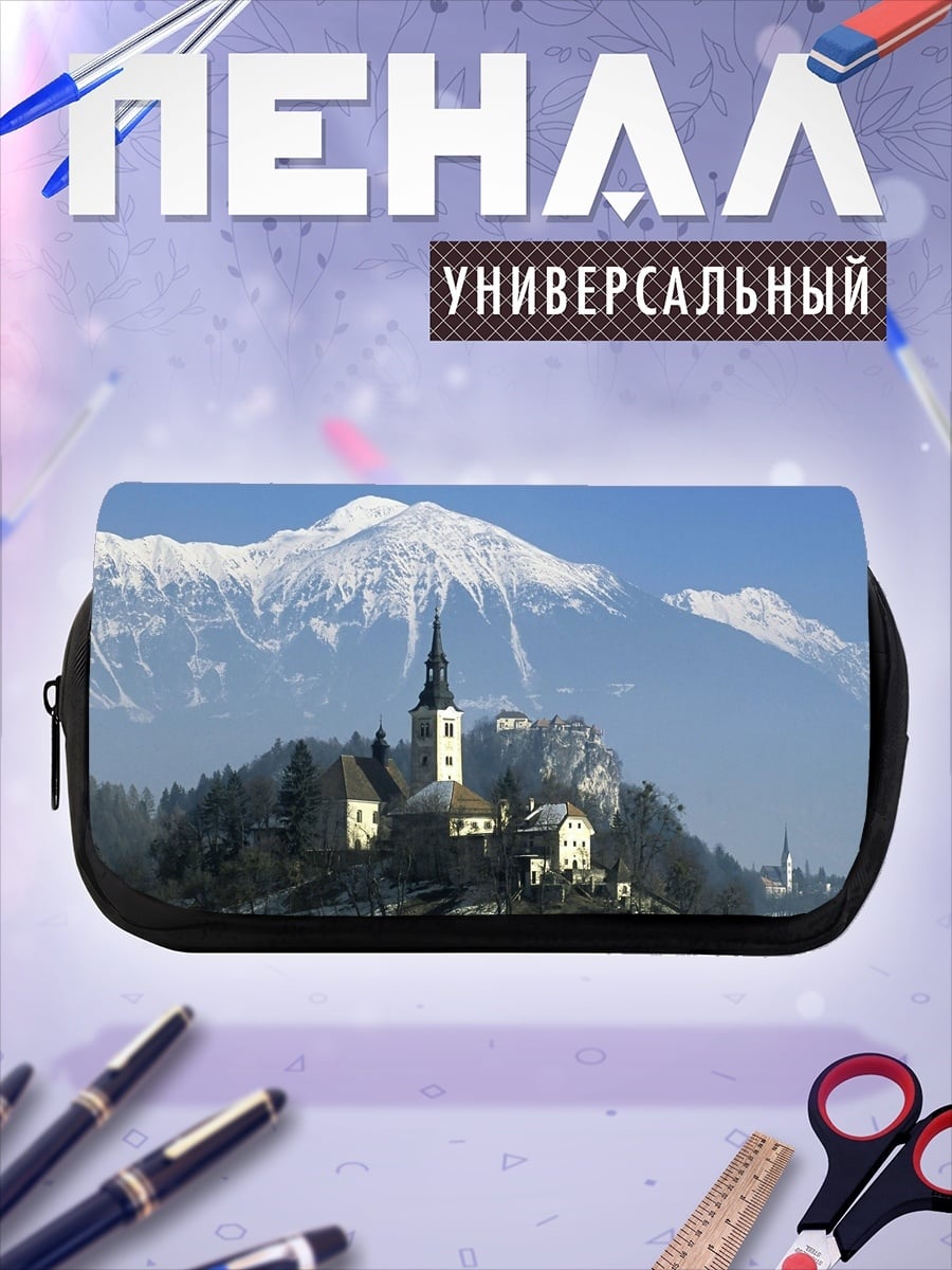 Пенал-косметичка Церковь на острове