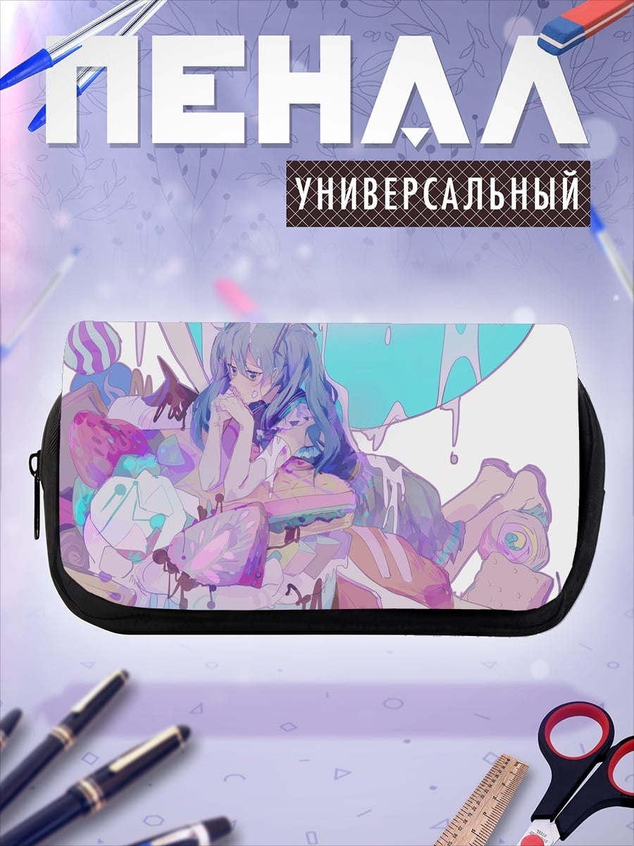 Пенал-косметичка Девушка в сладостях