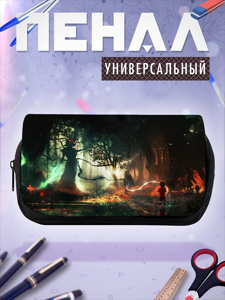 Пенал-косметичка темный лес магия