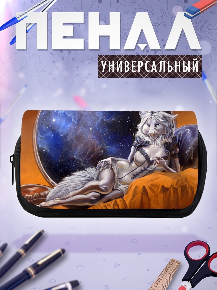 Пенал-косметичка космическая кошка