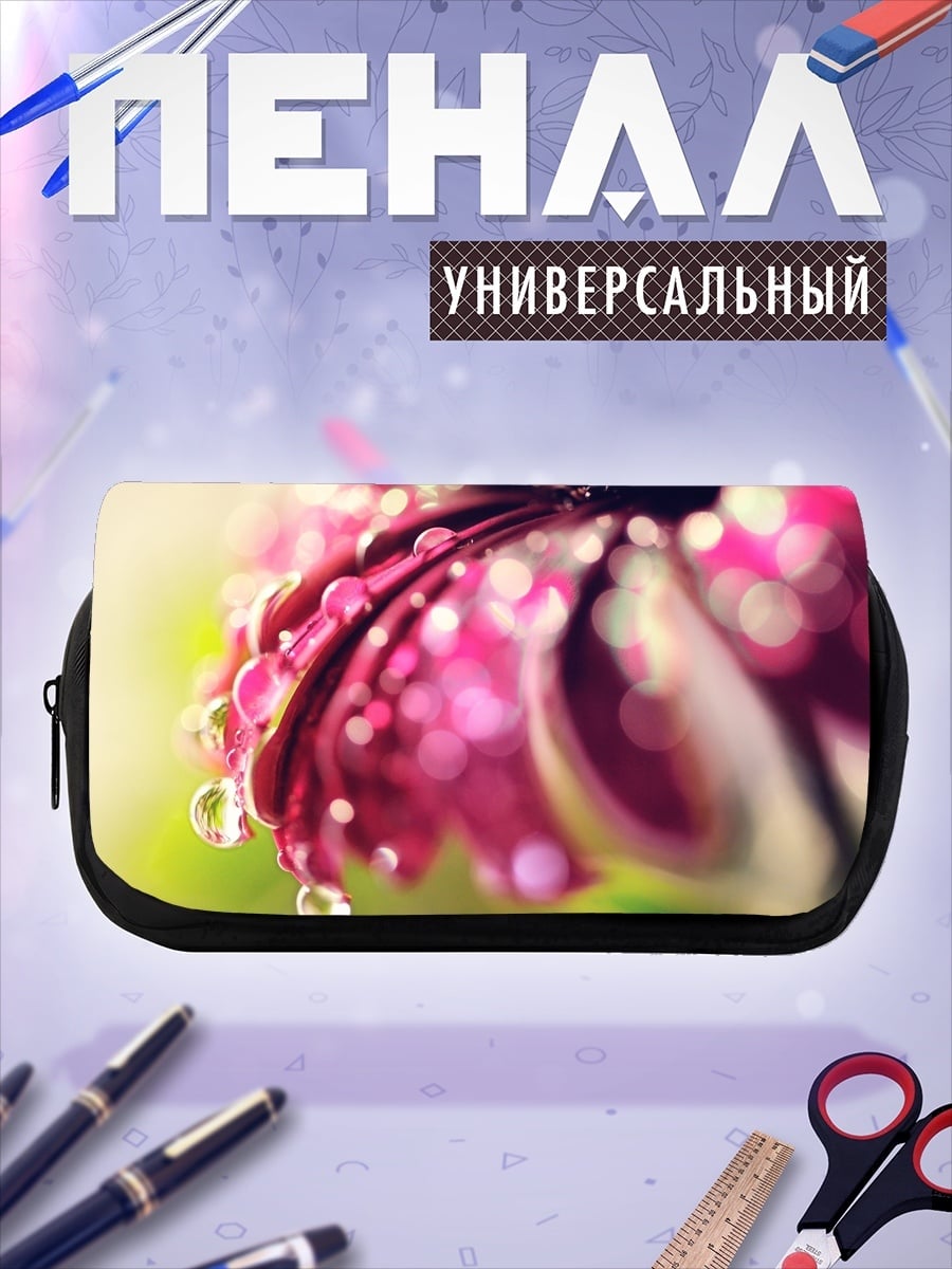 Пенал-косметичка Роса на лепестках