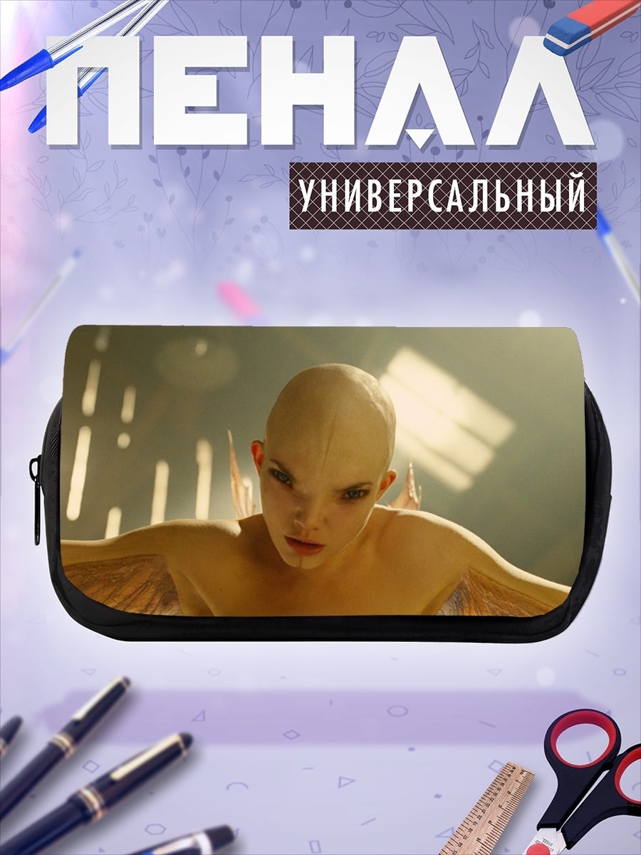 Пенал-косметичка Безволосая девушка с крыльями