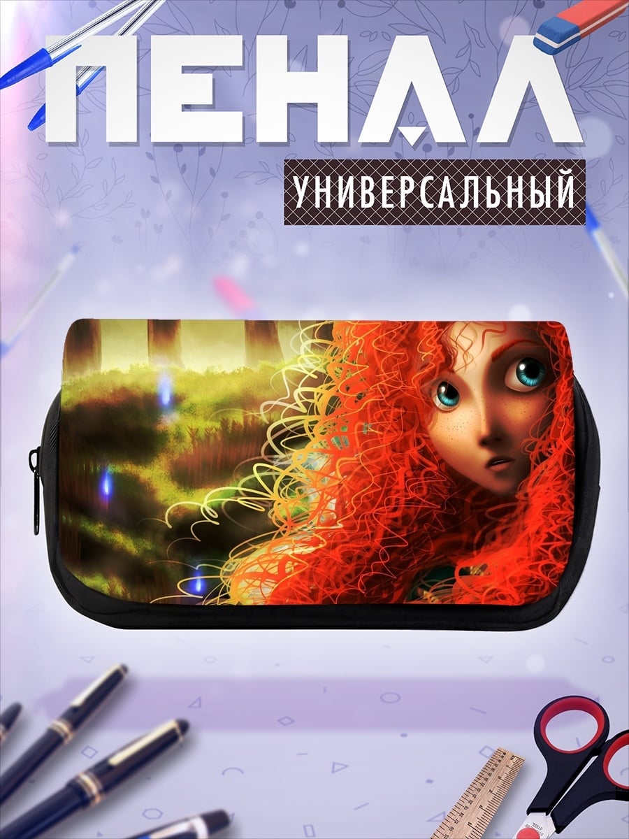 Пенал-косметичка Рыжая принцесса лес