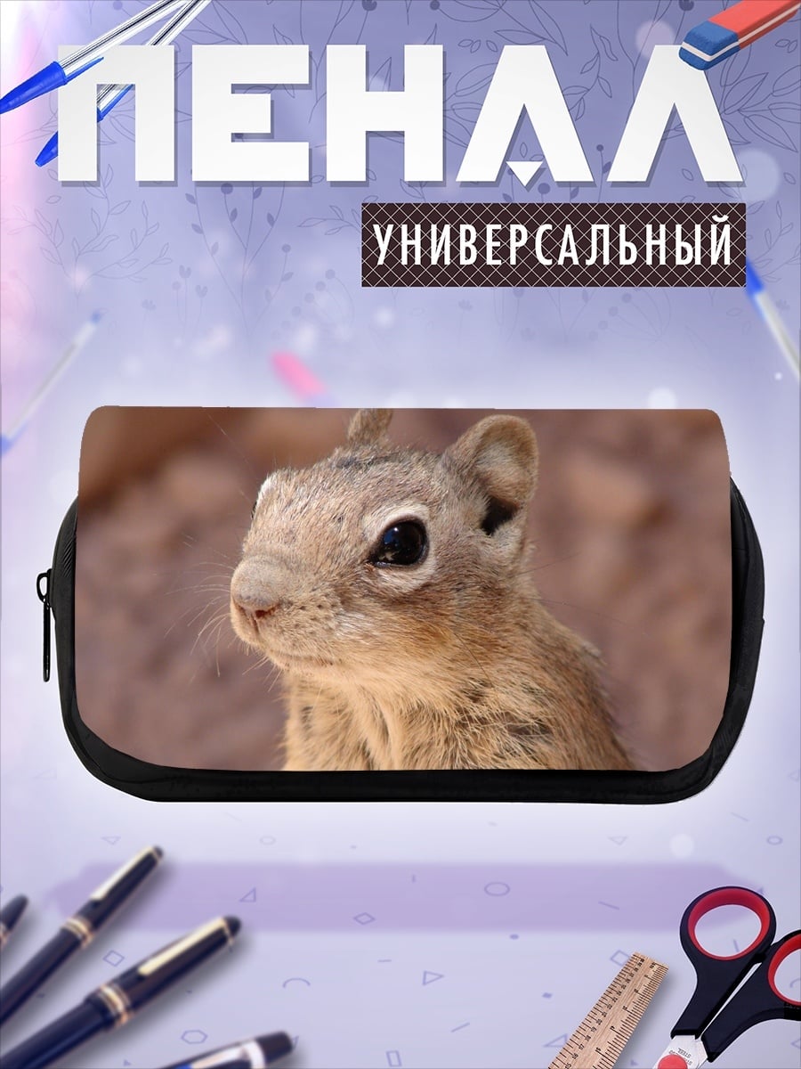 Пенал-косметичка Бурундук крупным планом