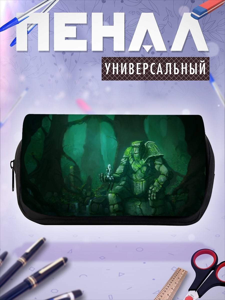 Пенал-косметичка зелёный воин