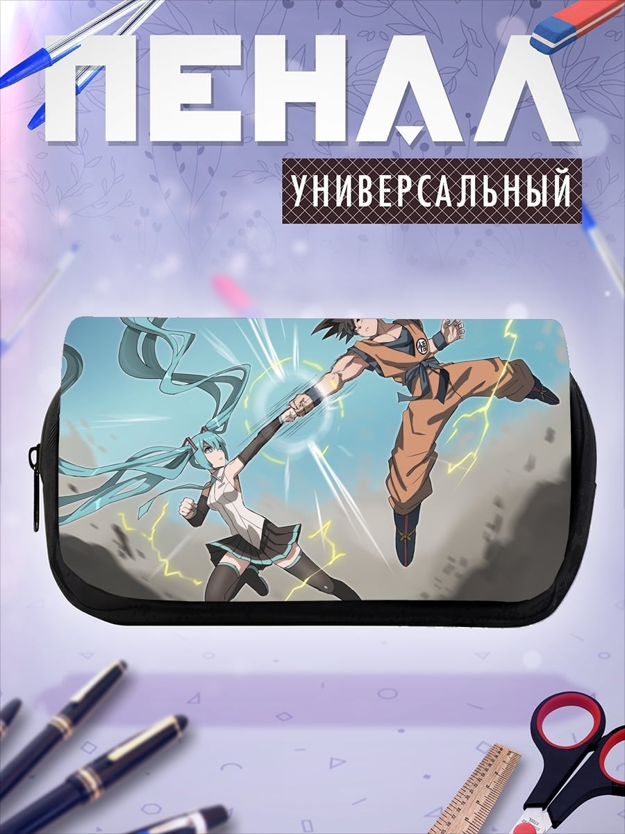Пенал-косметичка девушка в платье