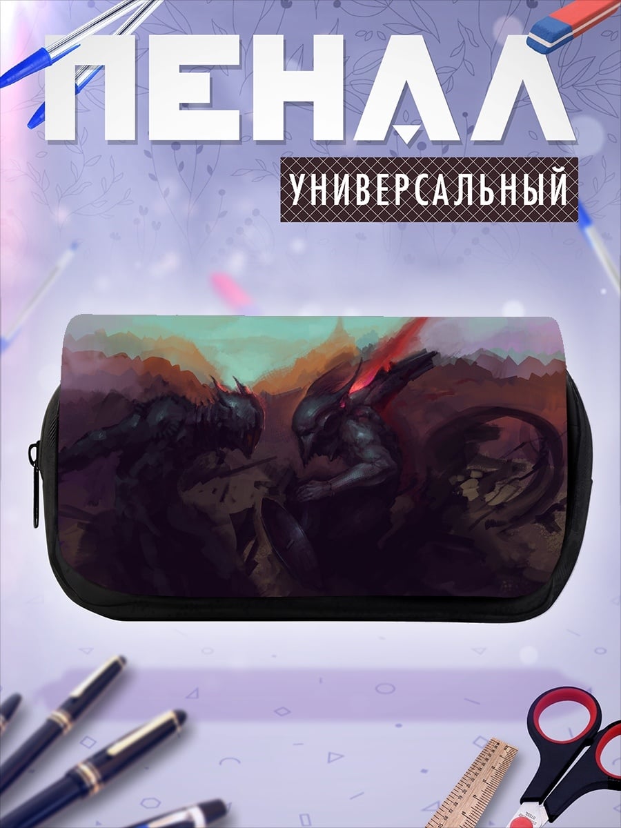 Пенал-косметичка Два кибер воина