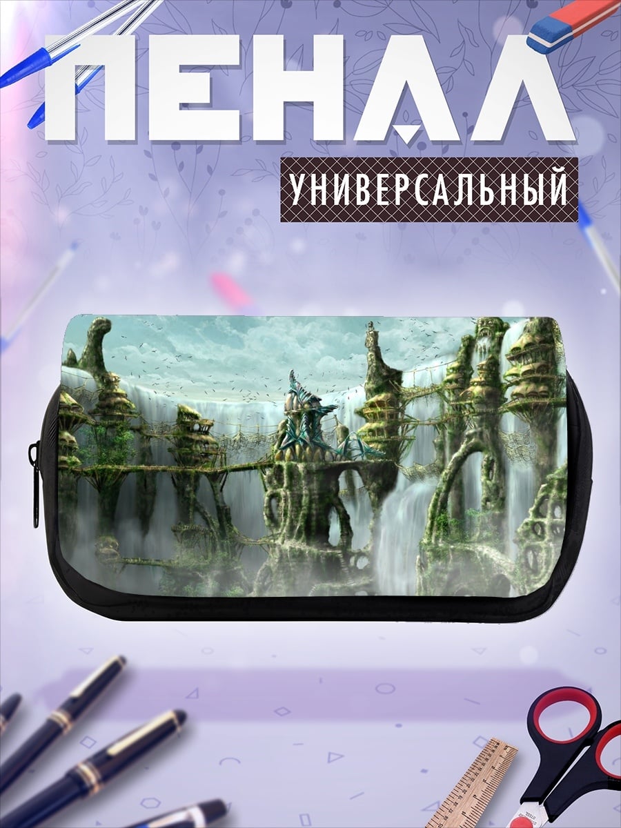 Пенал-косметичка Фантастический город водопадов