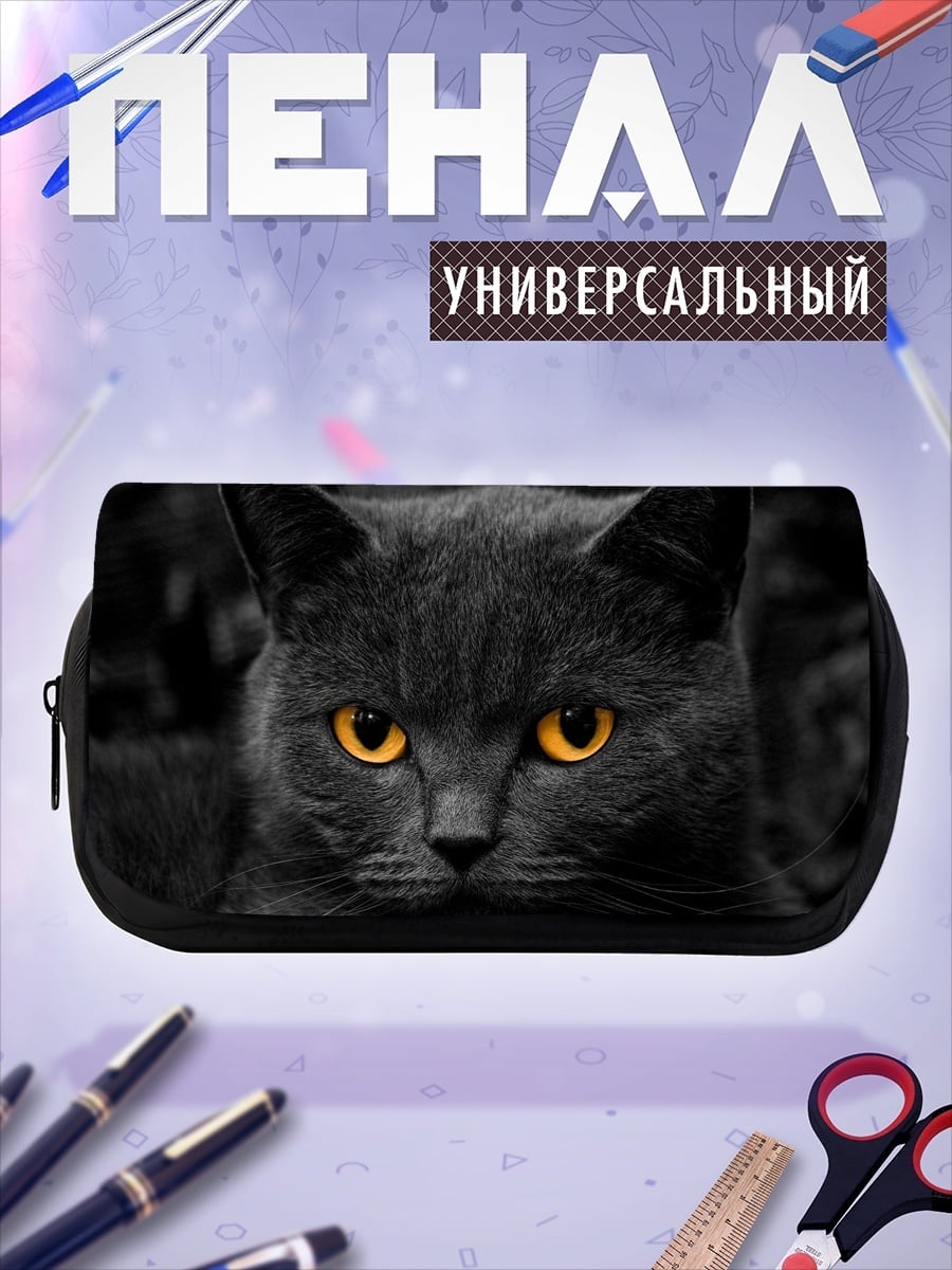 Пенал-косметичка Черный кот