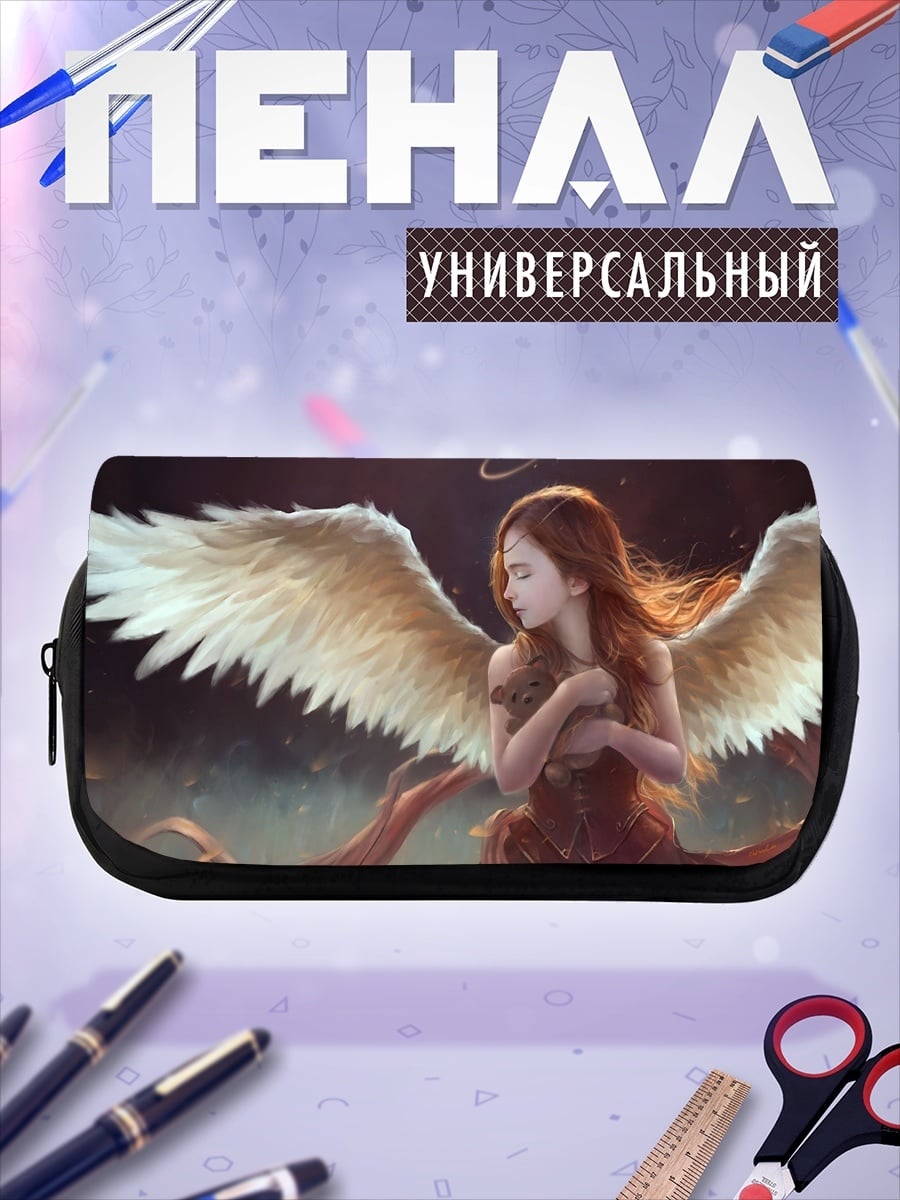 Пенал-косметичка ангел с крыльями