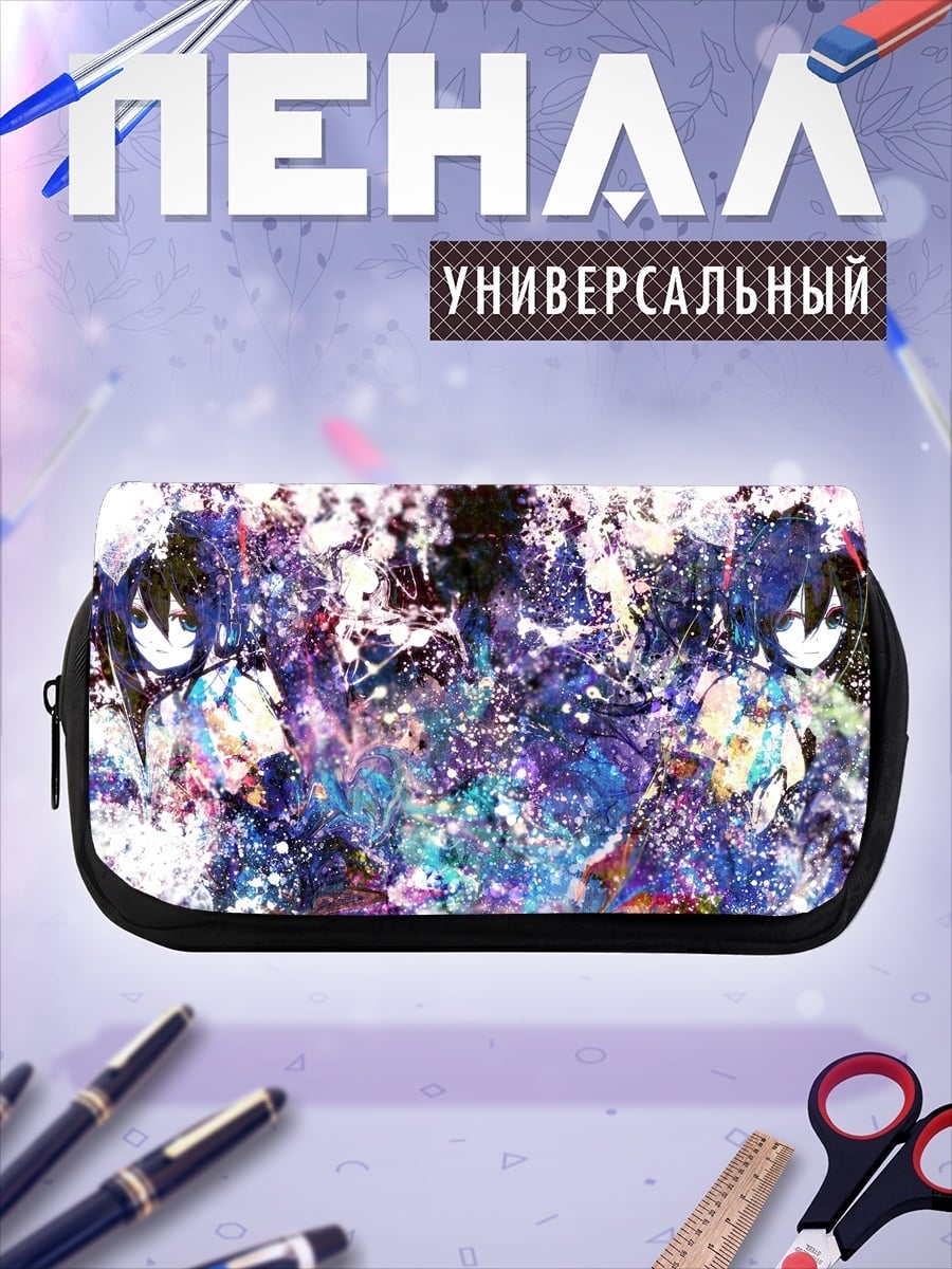 Пенал-косметичка Две аниме девушки