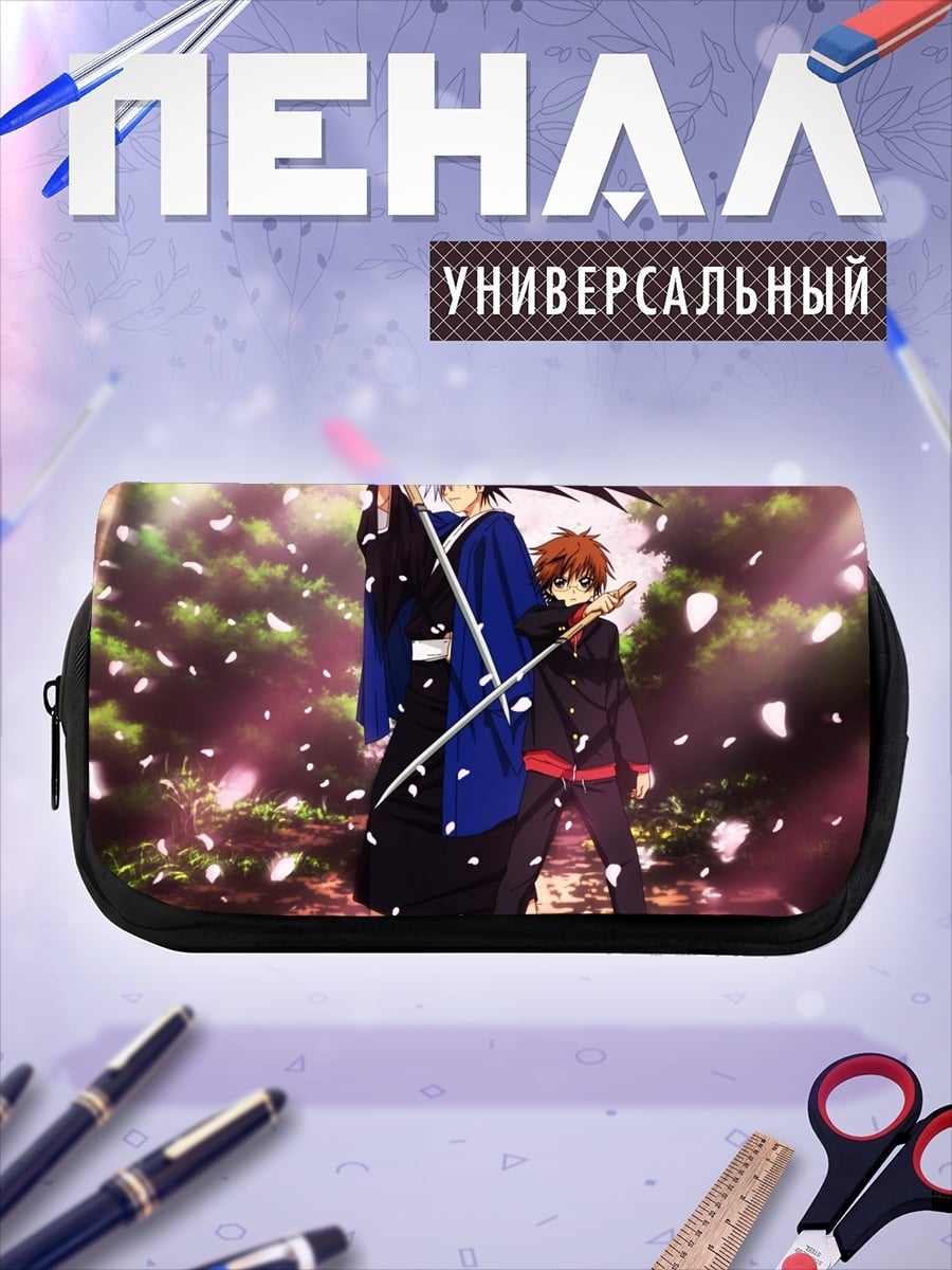 Пенал-косметичка Два самурая под сакурой